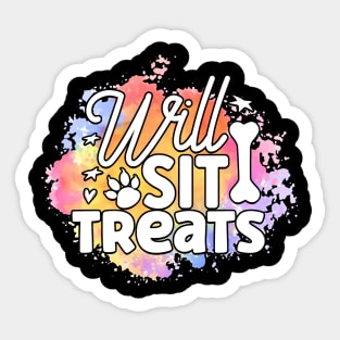 Pawsitively Hilarious: A Shirt for Dog Lovers Sticker